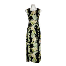 Load image into Gallery viewer, Hawaii Leaf Panel Long Tank White Dress -Handmade in Hawaii
