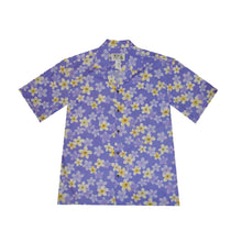 Load image into Gallery viewer, Aloha Plumeria Cotton Hawaiian Shirt for Men
