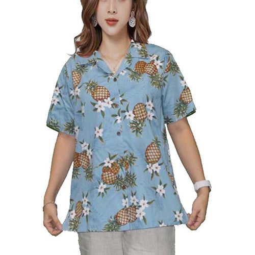 Hawaii Pineapple hawaiian shirts for women