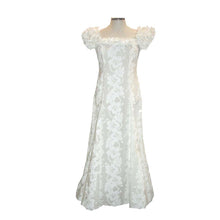 Load image into Gallery viewer, White Hibiscus Hawaiian Muumuu Wedding Dress
