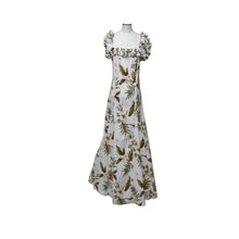Load image into Gallery viewer, Coral Hibiscus Hawaiian Muumuu Wedding Dress
