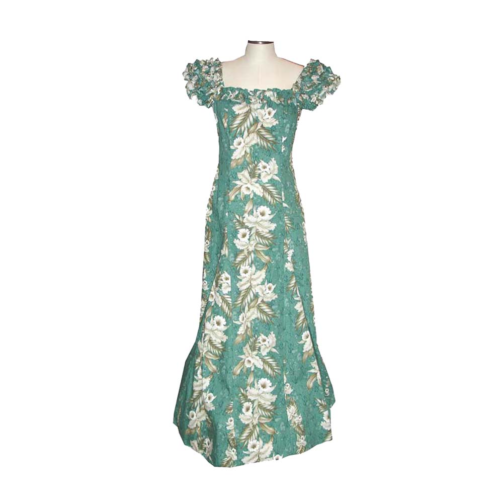 forest green short bridesmaid dresses Kanra Hibiscus – Silk Maxi Dress