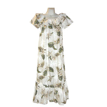 Load image into Gallery viewer, White Orchid Long Muumuu Dress Made In Hawaii
