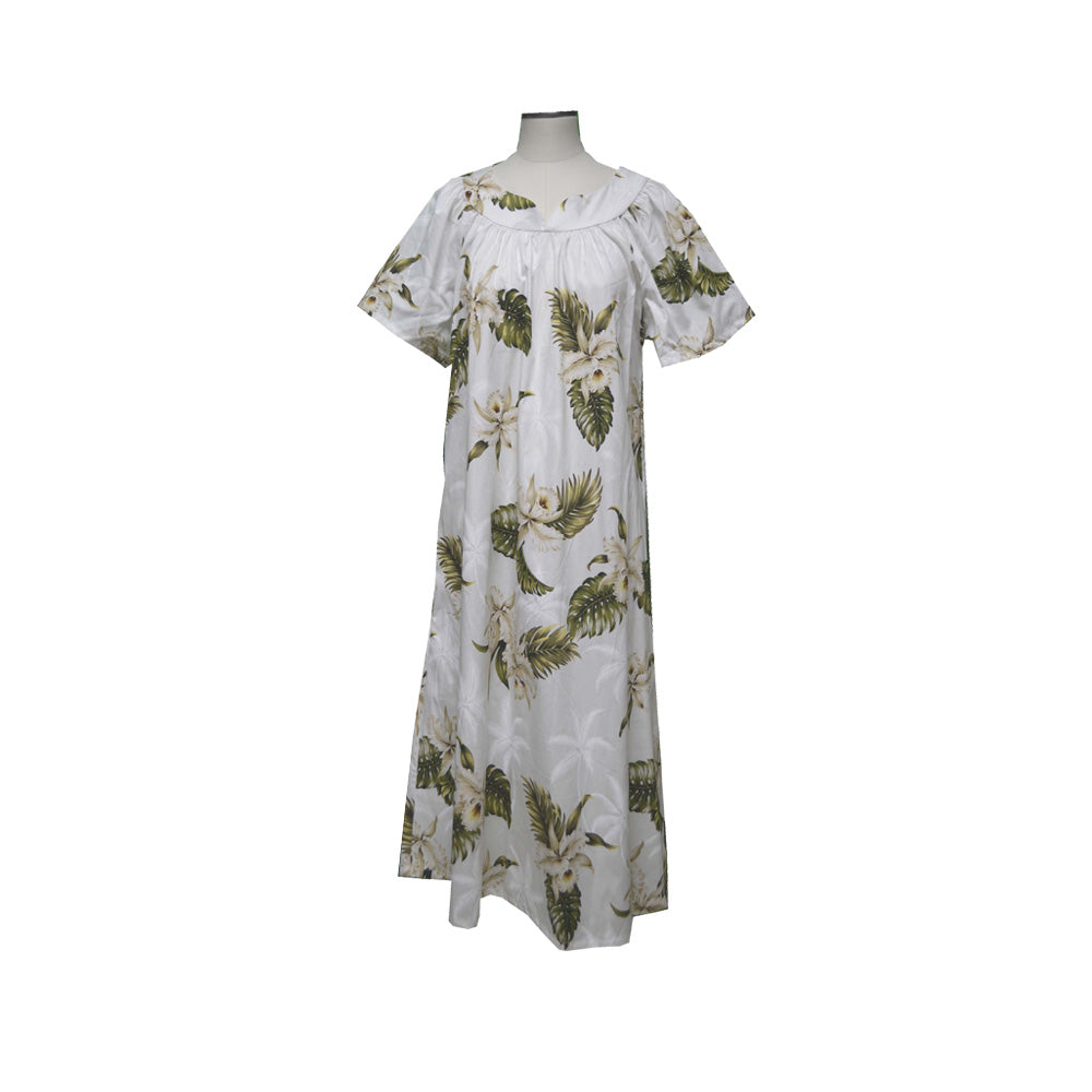 Classic Orchid Hawaiian Muumuu Dress Plus Size