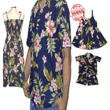 Load image into Gallery viewer, Matching Family Hawaiian Outfits in Coral Hibiscus
