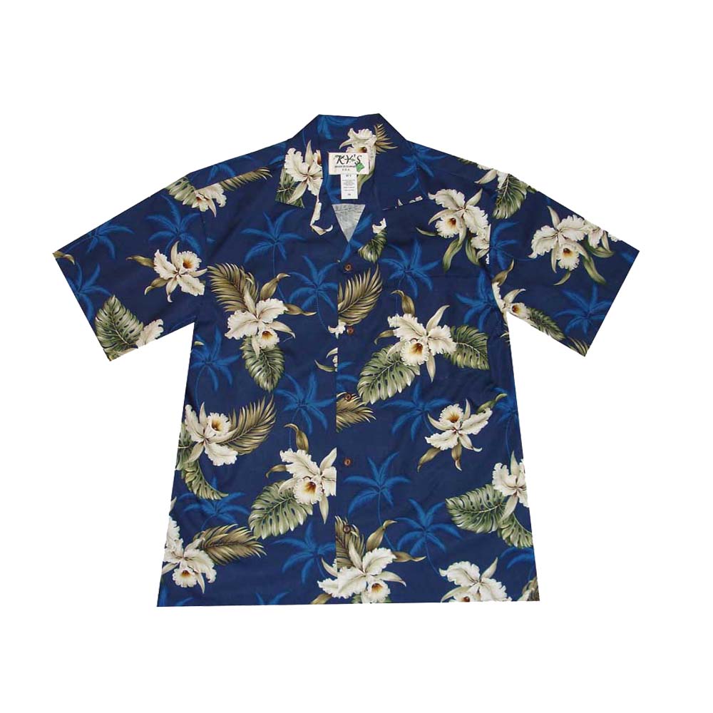 Classic Orchid Hawaiian Cotton Shirt