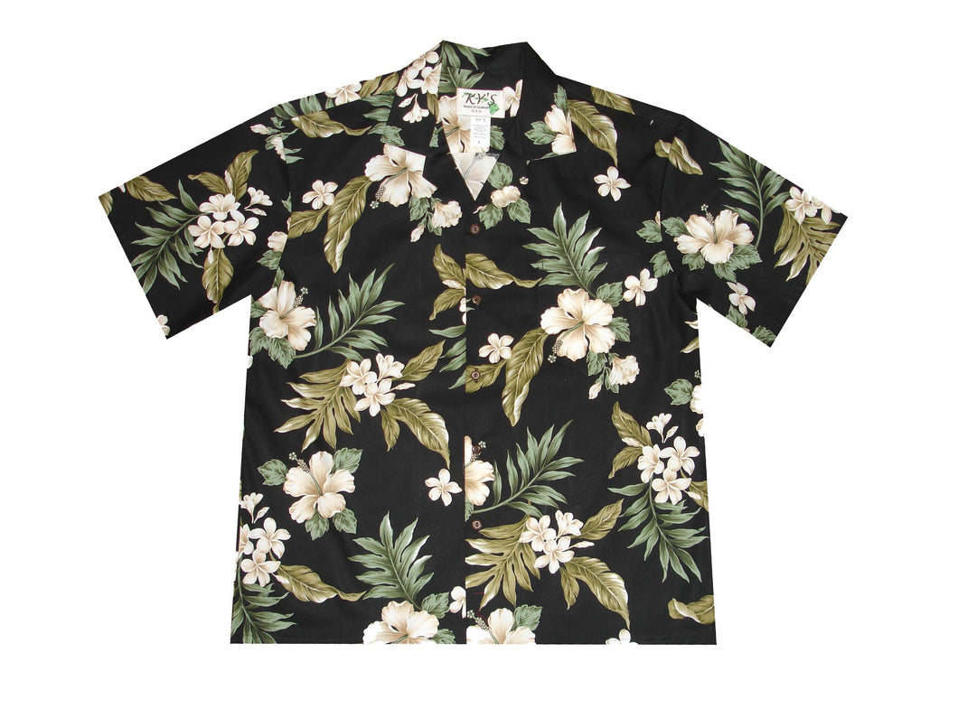 White Hibiscus Hawaiian Shirt