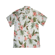 Load image into Gallery viewer, Coral Hibiscus Men&#39;s Hawaiian Cotton Shirt
