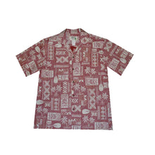 Load image into Gallery viewer, Traditional Tapa Hawaiian Cotton Shirt
