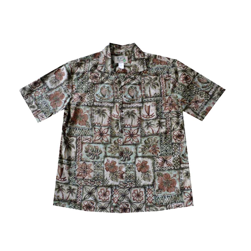 Samoan Tapa Hawaiian Cotton Shirt