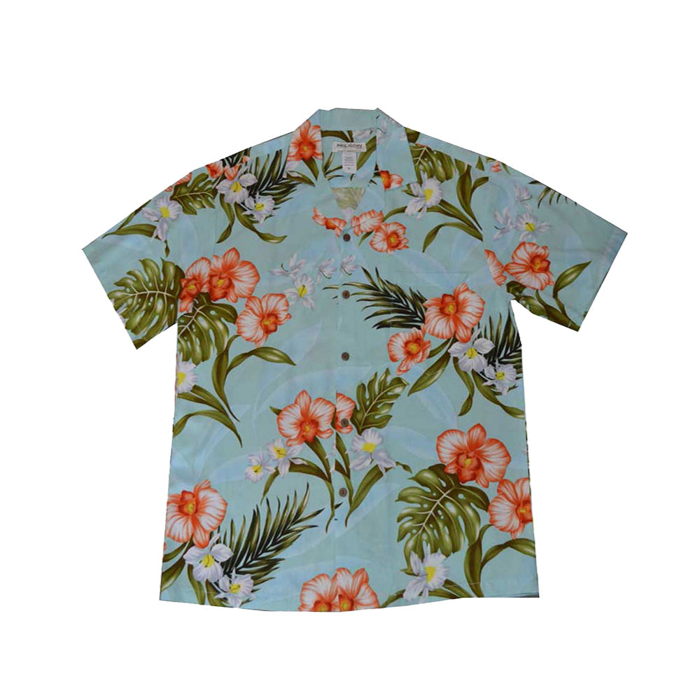 Akupu Orchid Hawaiian Rayon Shirt