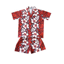 Load image into Gallery viewer, Matching Family Hawaiian Outfits in White Hibiscus Panel
