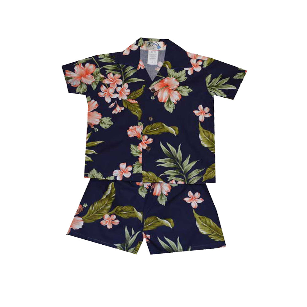 Floral Toucan Orange Matching Family Hawaiian Outfits - VinCo