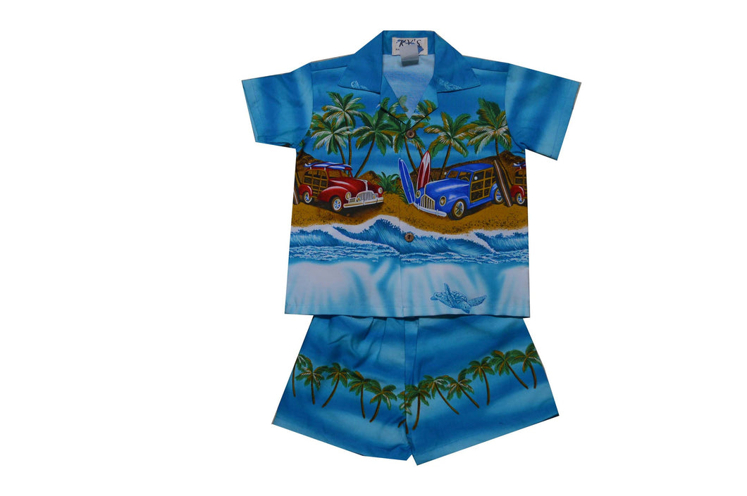 Panoramic Beach Father & Son Matching Shirts