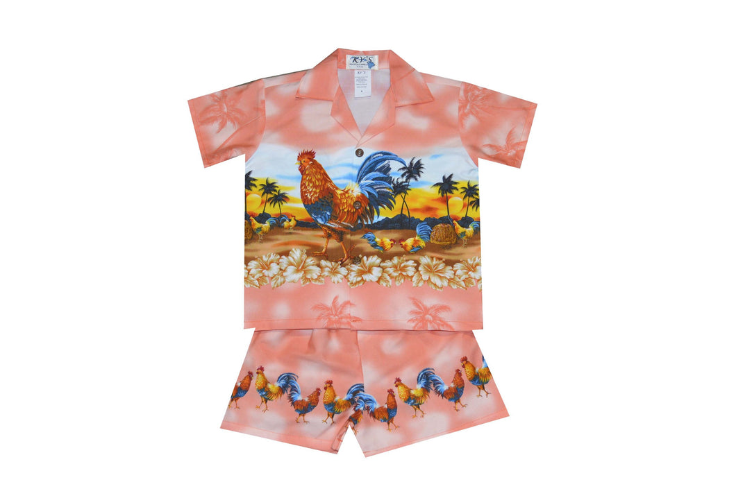 Hawaii Rooster Father Son Matching Shirt