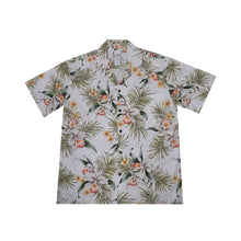 Load image into Gallery viewer, Classic Orchid Rayon Hawaiian White Shirt
