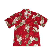 Load image into Gallery viewer, Men's classic Hawaiian Aloha shirt in elegant Classic Orchid print, handmade in Honolulu from 100% cotton poplin.
