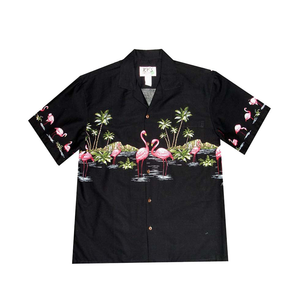 Flamingo Paradise Island Hawaiian Shirt