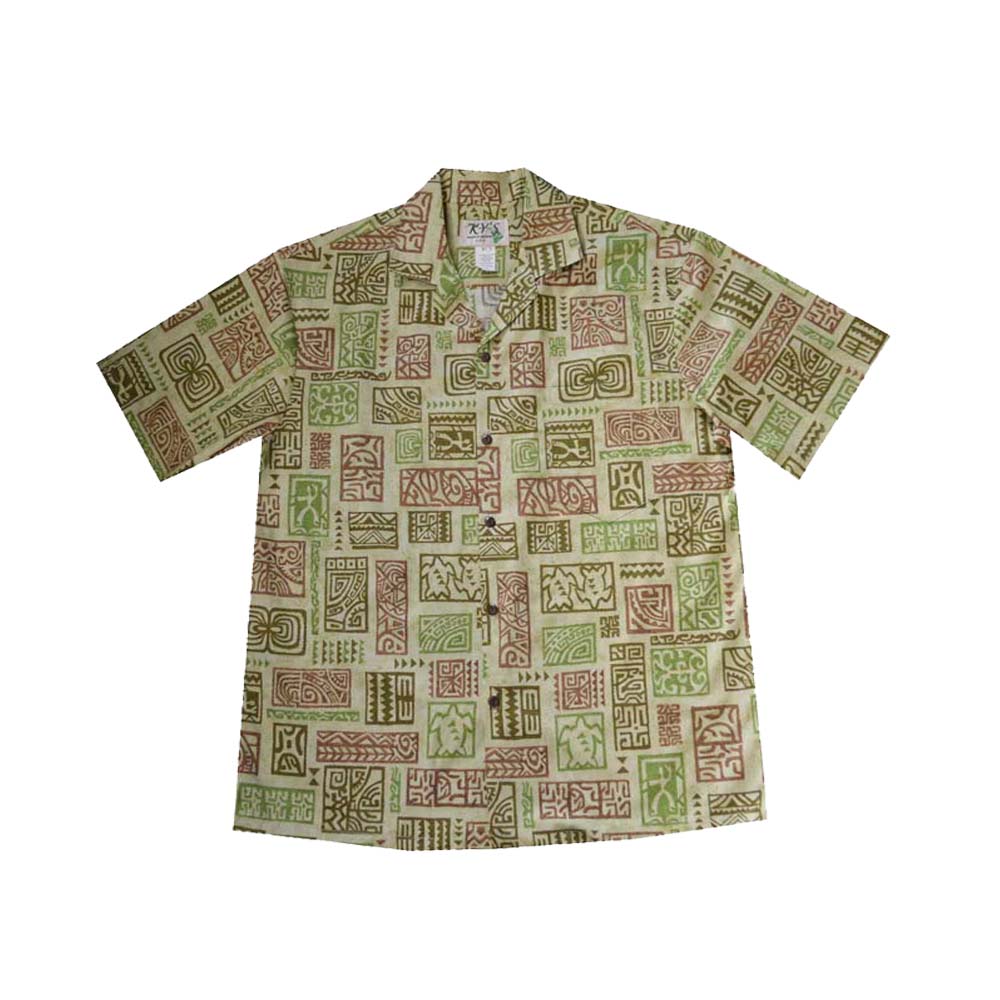 Hawaii Vintage Tapa Hawaiian Cotton Shirt