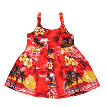 Load image into Gallery viewer, Hawaii Sunset Hawaiian Girl Dress
