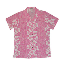 Load image into Gallery viewer, Hibiscus Leis Women&#39;s Camp Shirt Made In Hawaii
