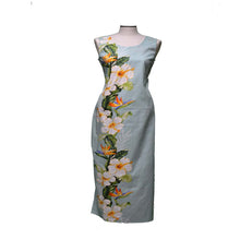 Load image into Gallery viewer, Hibiscus Shining Long Tank Dress With Side Flowers
