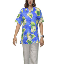 Load image into Gallery viewer, Ohana Orchid Women&#39;s Camp Shirt Made In Hawaii

