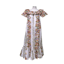 Load image into Gallery viewer, Elastic neckline muʻumuʻu dress, on or off shoulder Hawaiian style
