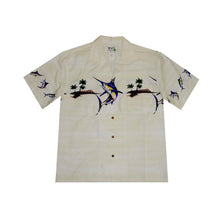 Load image into Gallery viewer, Marlin Fish Island Men&#39;s Hawaiian Cotton Shirt

