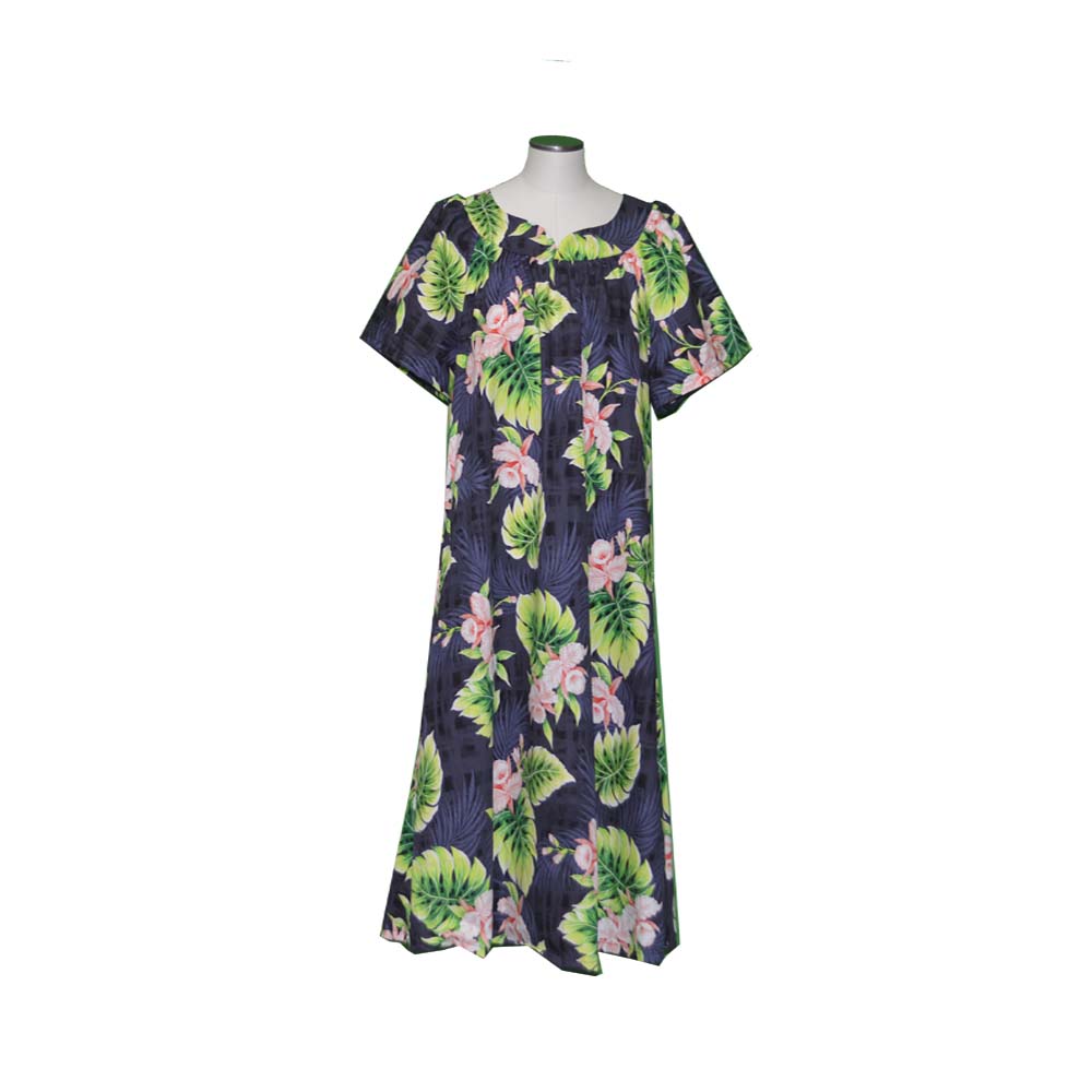 Edens Hawaii Ohana Orchid Muumuu Dress