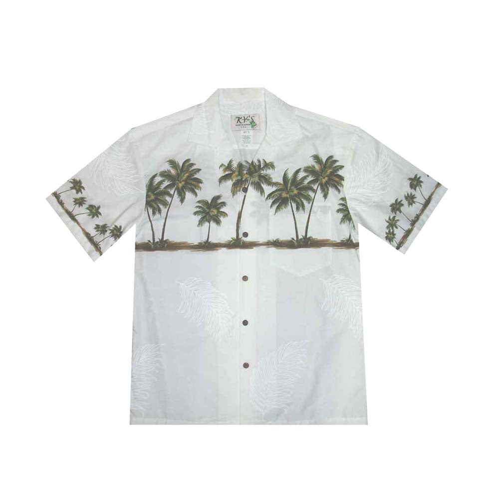 Authentic Palm Trees Border Hawaiian Shirt