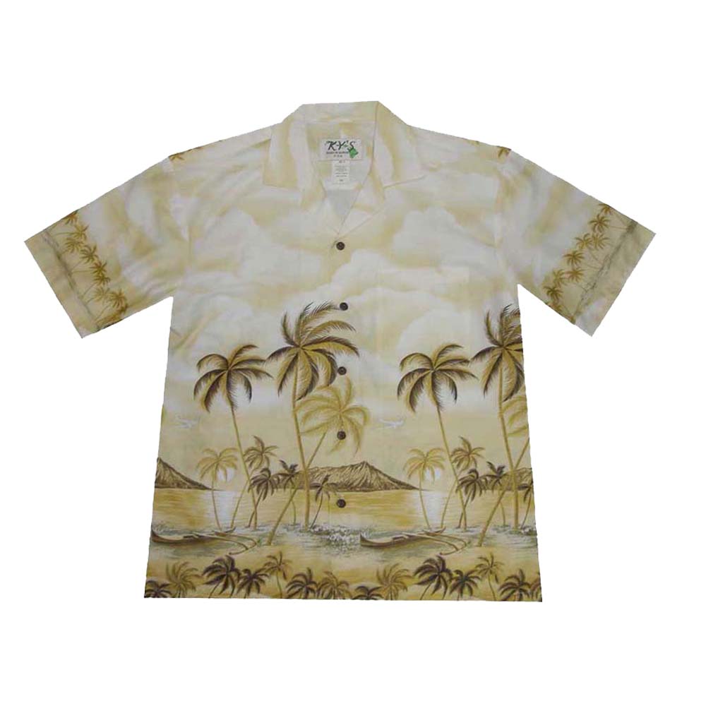 Palms Trees & Diamond Head Hawaiian Shirt