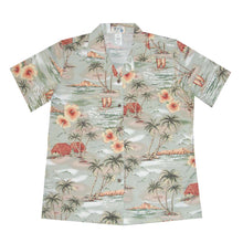 Load image into Gallery viewer, Polynesian Island Women&#39;s Camp Shirt Made In Hawaii
