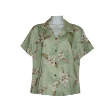 Load image into Gallery viewer, Rayon Fitted Hawaiian Shirt For Women Made In Hawaii
