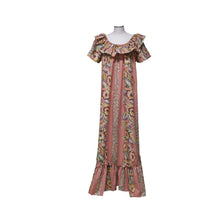 Load image into Gallery viewer, Vintage Anthurium Design Long Muumuu Dress Made In Hawaii- USA

