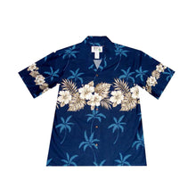 Load image into Gallery viewer, Vintage Hibiscus Men&#39;s Hawaiian Cotton Shirt
