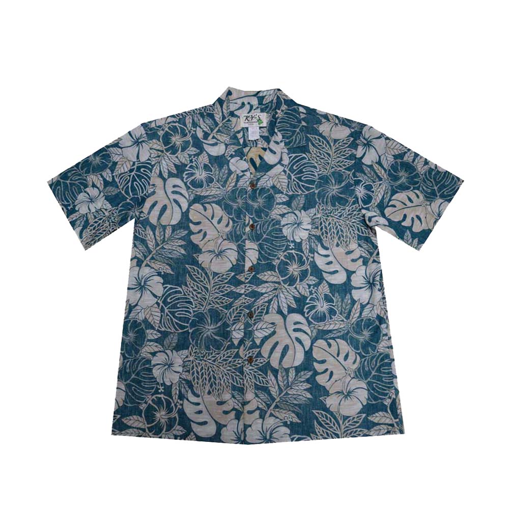 Monstera Leaf Hawaiian Cotton Shirt