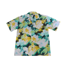 Load image into Gallery viewer, Watercolor Hibiscus Rayon Hawaiian Shirt
