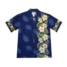 Load image into Gallery viewer, White Hibiscus Hawaiian Cotton Shirt

