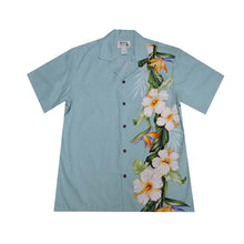 Load image into Gallery viewer, White Hibiscus Side Hawaiian Cotton Shirt
