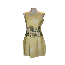 Load image into Gallery viewer, Yellow Hibiscus Mini Tank Dress
