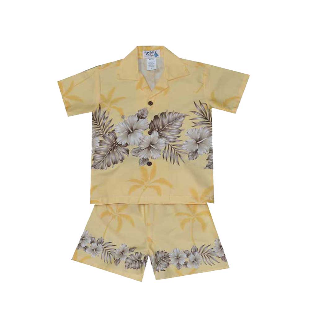 Vintage Hibiscus Father & Son Shirts