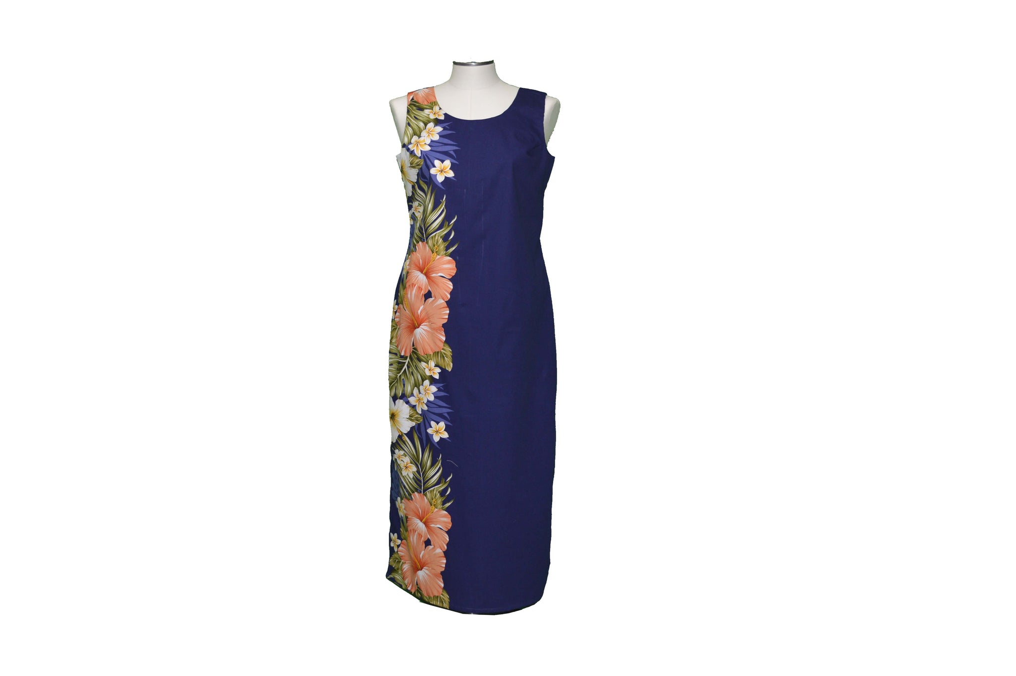 blue reiss dress Star White Orchid Hawaiian Tank Dress – Cotton Aloha Sundress main image 0