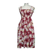 Load image into Gallery viewer, Palm Leaf Tube Top Hawaiian Dress
