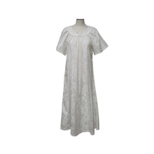 Load image into Gallery viewer, 100% cotton red muumuu, A-line mid-calf silhouette with side pocket
